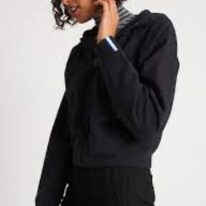 Kit & Ace Women's Pullover 1/4 Zip Pocket Logo Size S Cropped